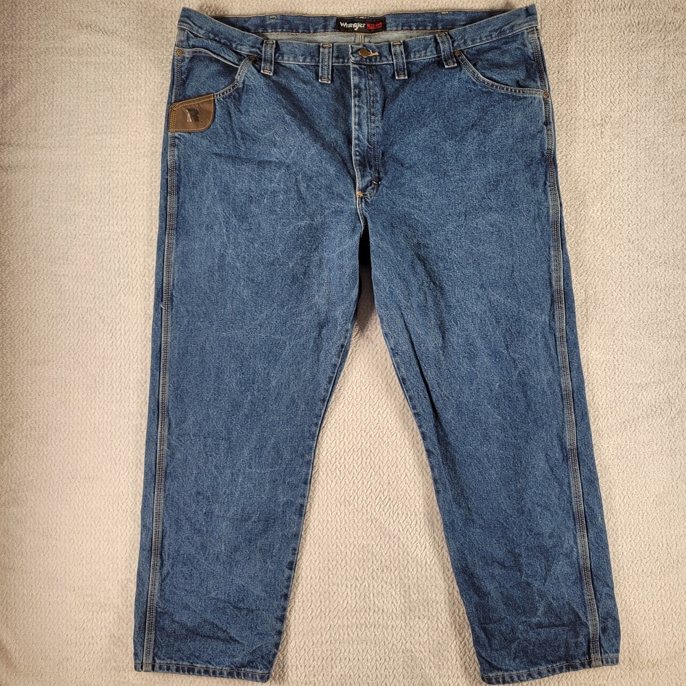 Wrangler Riggs WorkWear blue jeans size 48X30
